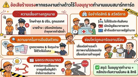 บัตรชมพู: ผลเสียร้ายแรงเมื่อแรงงานต่างด้าวไม่มีสมาร์ทการ์ด